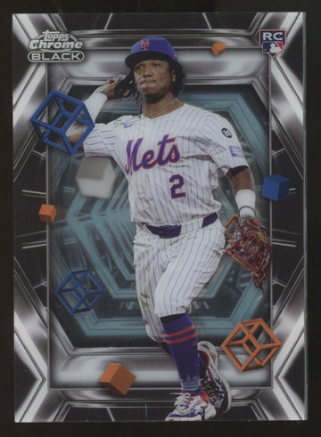 2025 Topps Chrome Black Luisangel Acuna RC Depth Of Darkness SSP #DOD-3