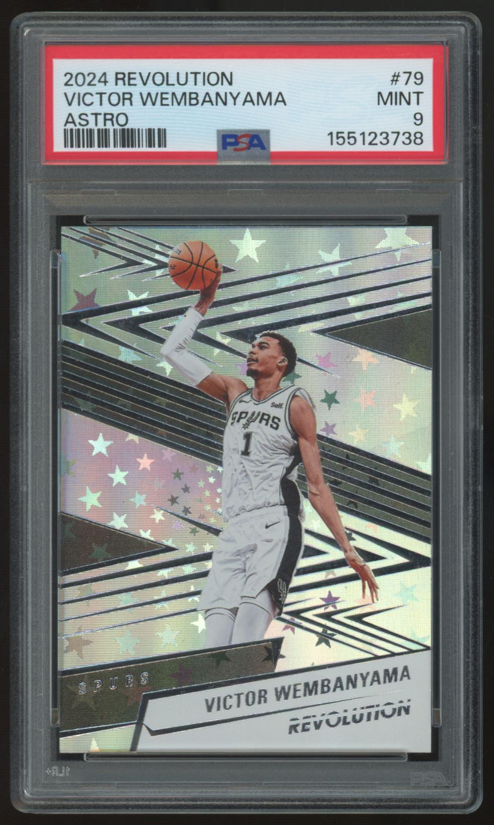 2024-25 Panini Revolution Victor Wembanyama Astro #79 PSA 9