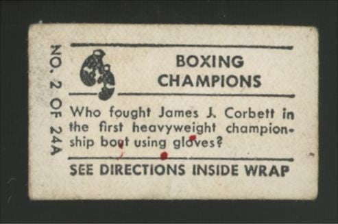 1948 Topps Magic John L. Sullivan Boxing Champions #2 G/VG