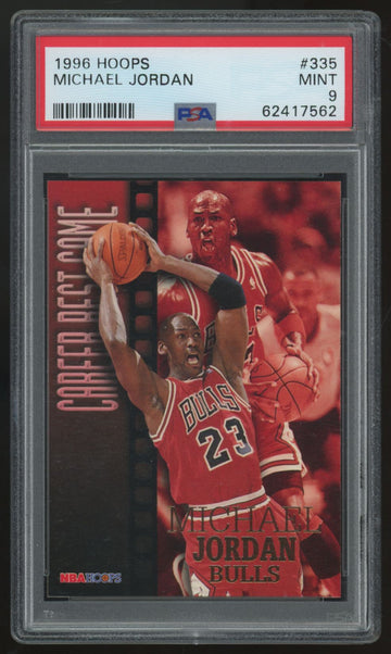 1996-97 NBA Hoops Michael Jordan #335 PSA 9