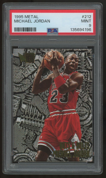 1995-96 Fleer Metal Michael Jordan #212 PSA 9