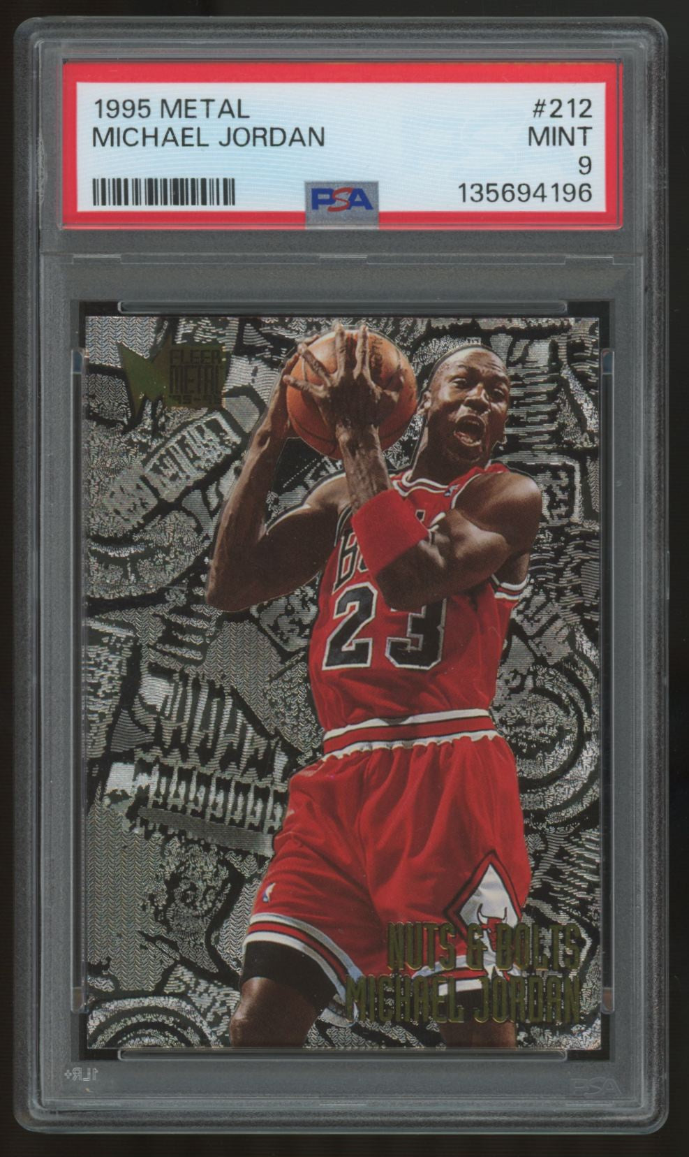 1995-96 Fleer Metal Michael Jordan #212 PSA 9