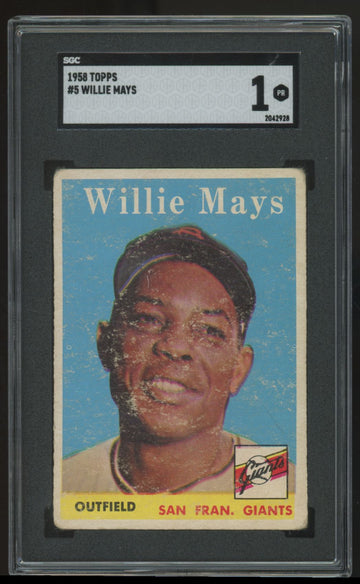 1958 Topps Willie Mays #5 SGC 1