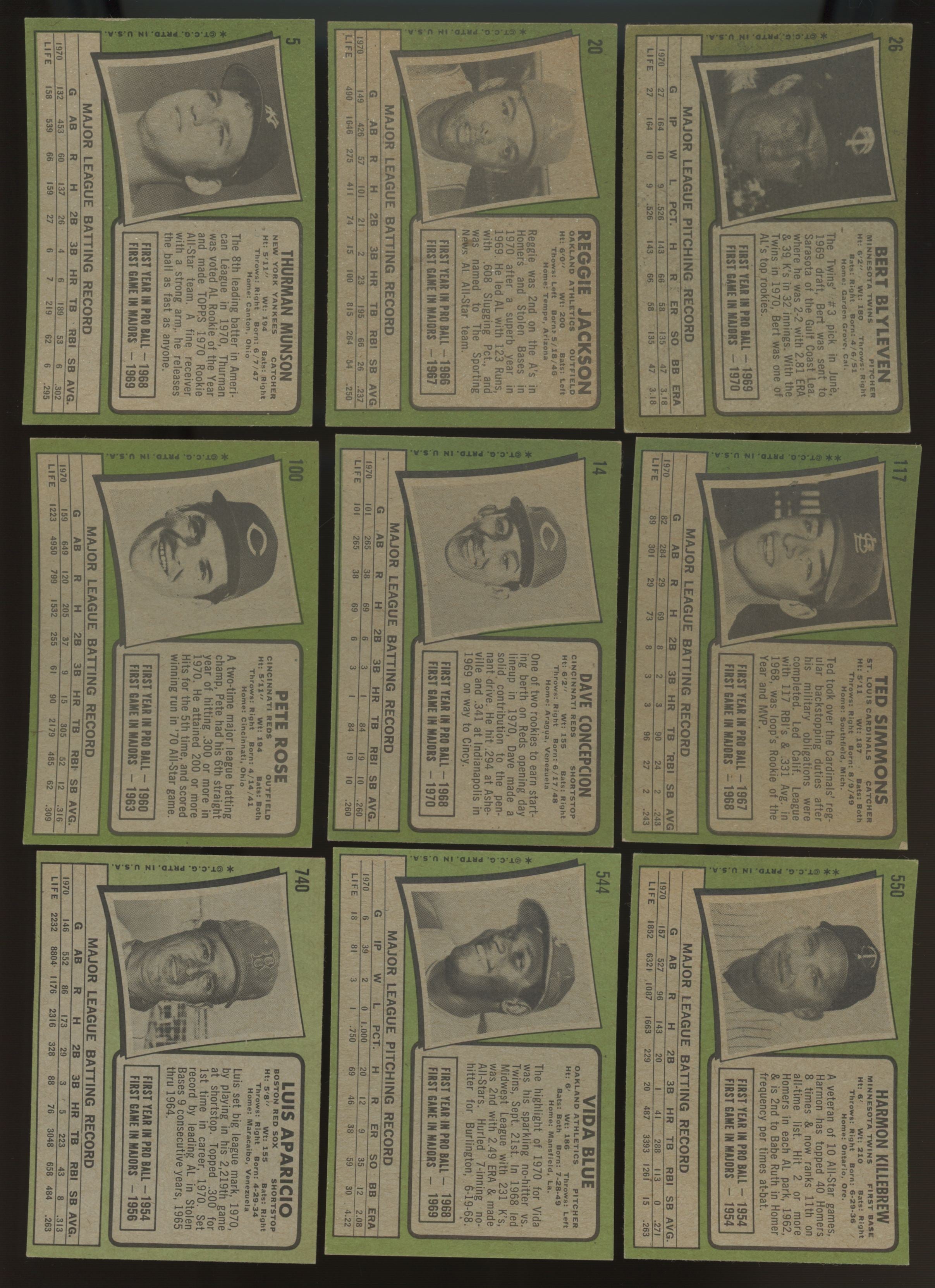 1971 Topps Baseball Complete Set (752) EX-NM w/ Wrapper Including 6/8 Variations
