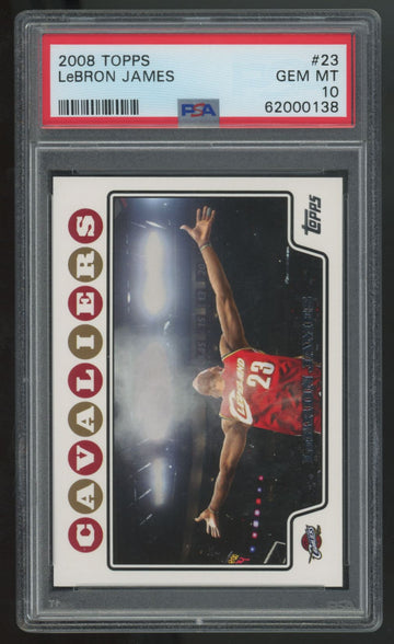 2008-09 Topps LeBron James #23 PSA 10