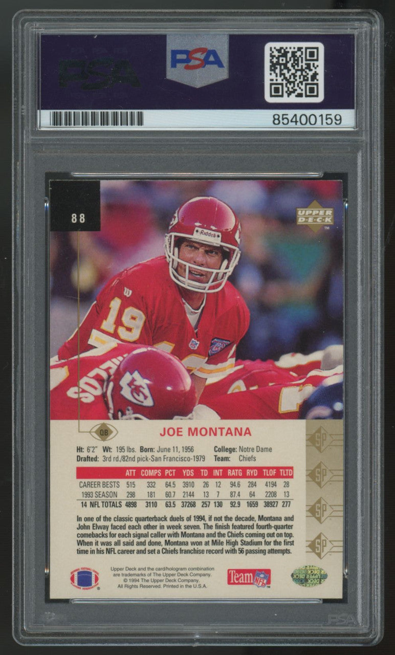 1994 Upper Deck SP Joe Montana Pro Bowl Signed Auto PSA/DNA Certified Authentic