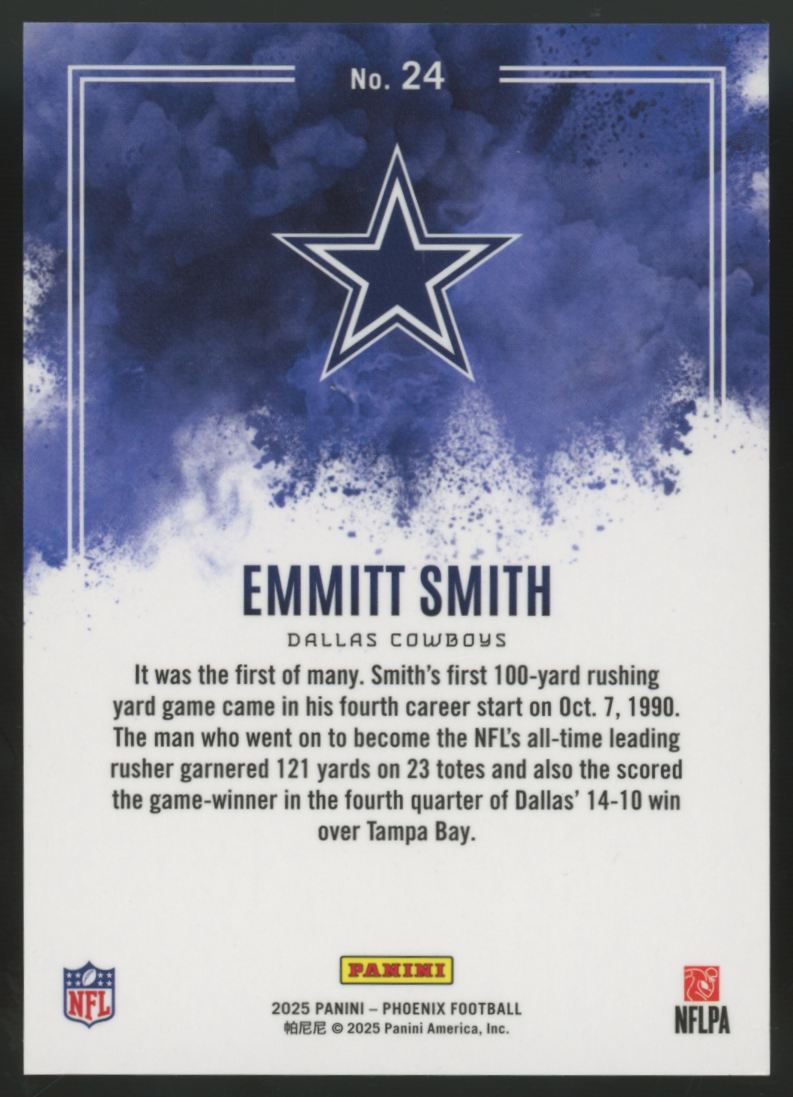 2025 Panini Phoenix Emmitt Smith Color Blast SSP #24 "A"