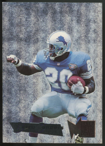 1995 Fleer Metal Barry Sanders Silver Flasher #37