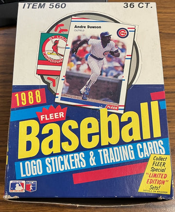 1988 Fleer Baseball Wax Box