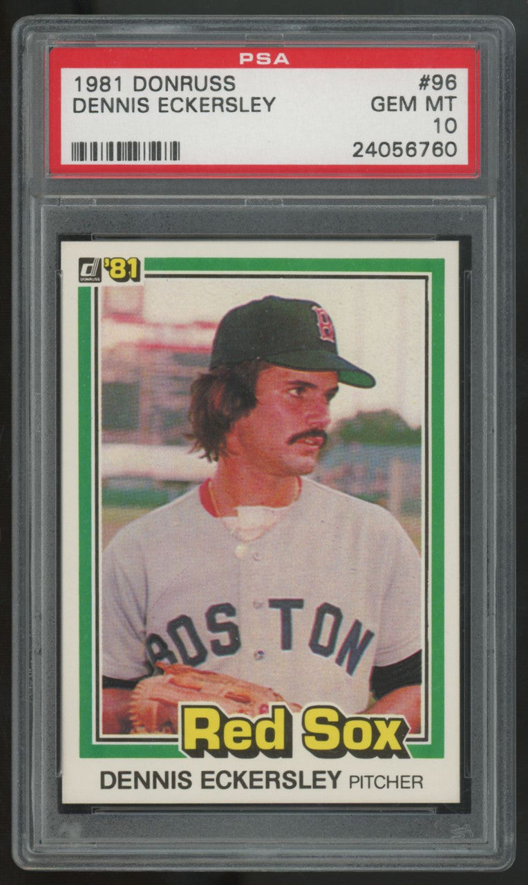 1981 Donruss Dennis Eckersley #96 PSA 10