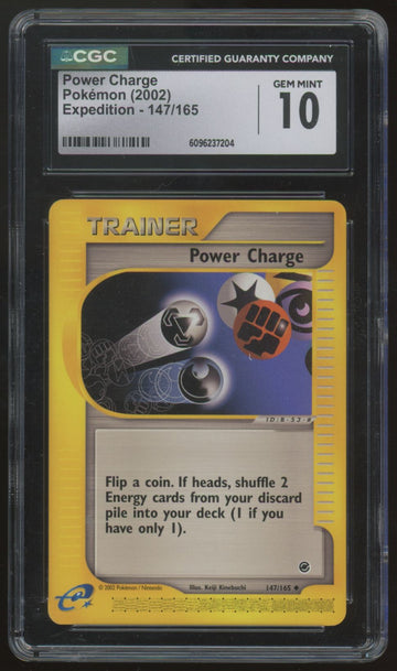 2002 Pokemon Power Charge Expedition #147 CGC 10