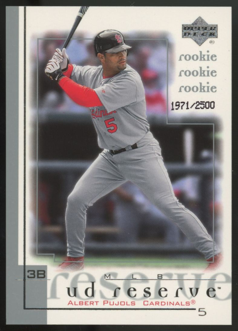 2001 Upper Deck Reserve Albert Pujols RC /2500 #204