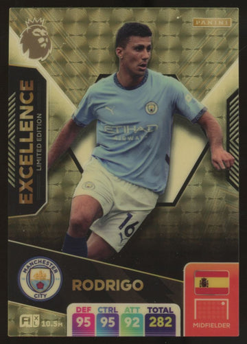 2024/25 Adrenalyn XL EPL Rodrigo Excellence Limited Edition Gold Vinyl