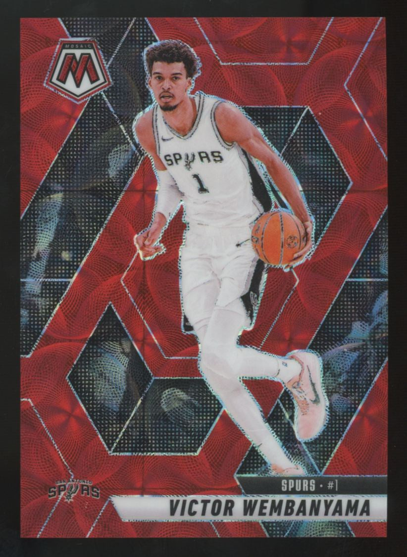 2024-25 Panini Mosaic Victor Wembanyama International Red /75 #31