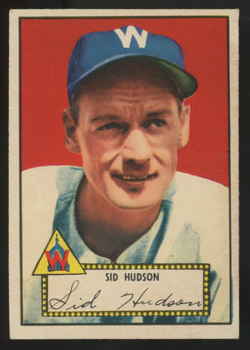 1952 Topps Sid Hudson #60 VG