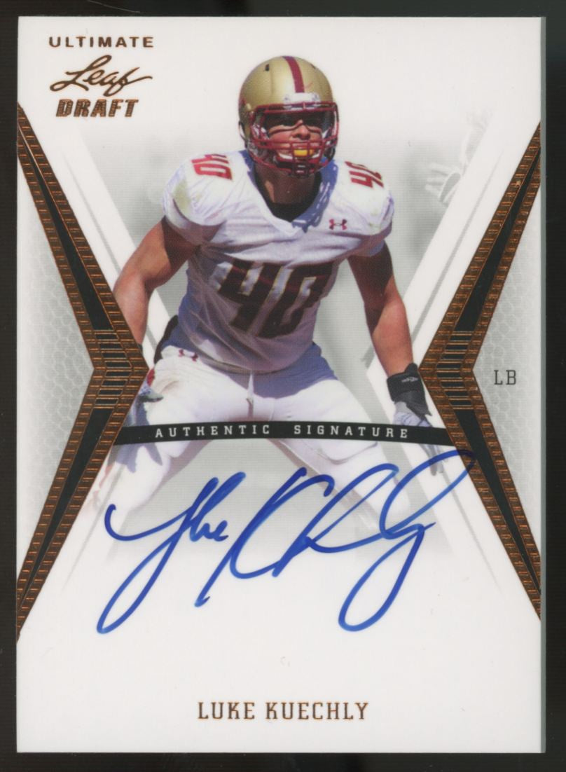 2012 Leaf Ultimate Draft Luke Kuechly RC Auto #LK1