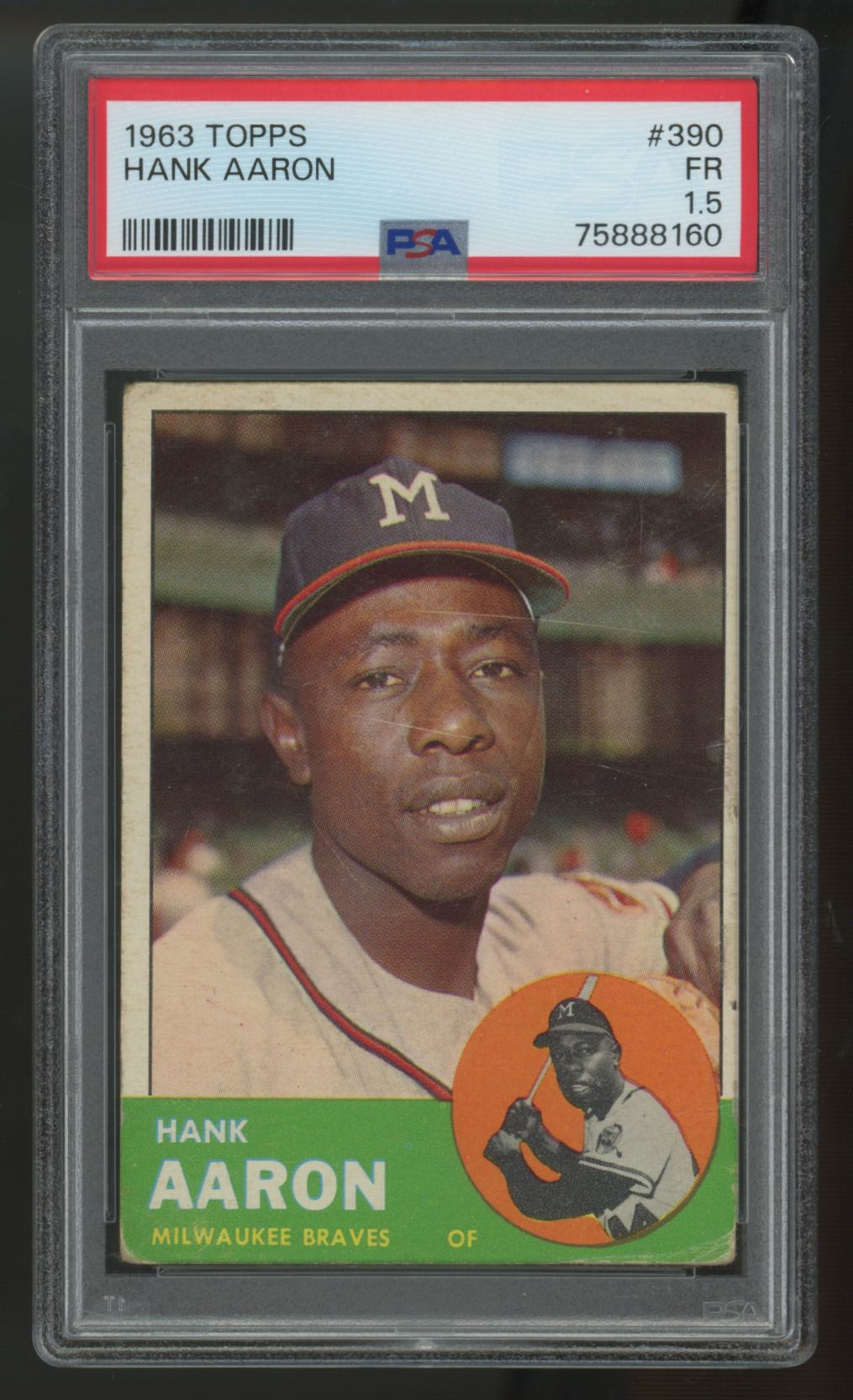 1963 Topps Hank Aaron #390 PSA 1.5