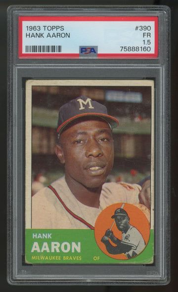 1963 Topps Hank Aaron #390 PSA 1.5