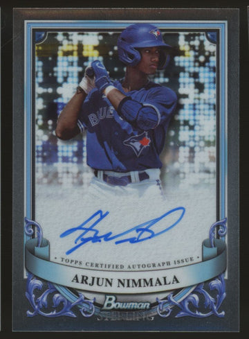 2024 Bowman Sterling Arjun Nimmala Prospect Auto #PA-AN "C"