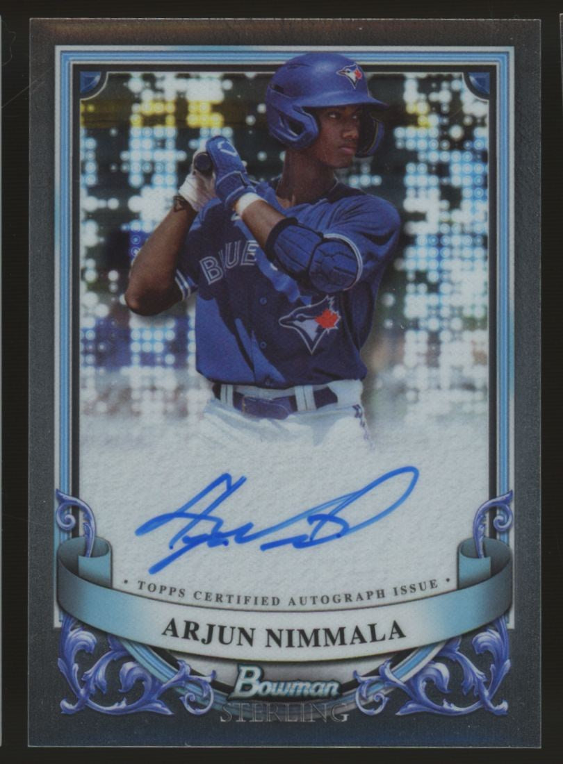 2024 Bowman Sterling Arjun Nimmala Prospect Auto #PA-AN "C"