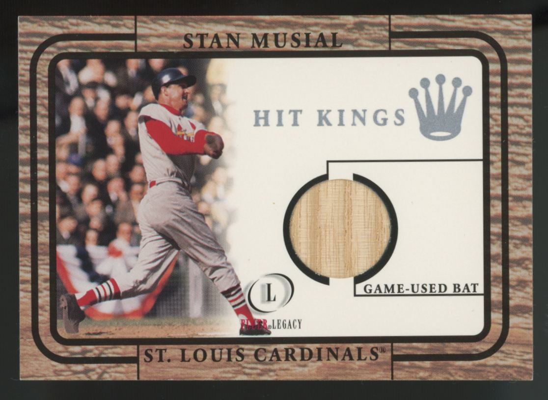 2001 Fleer Legacy Stan Musial Hit Kings Bat Relic "A"