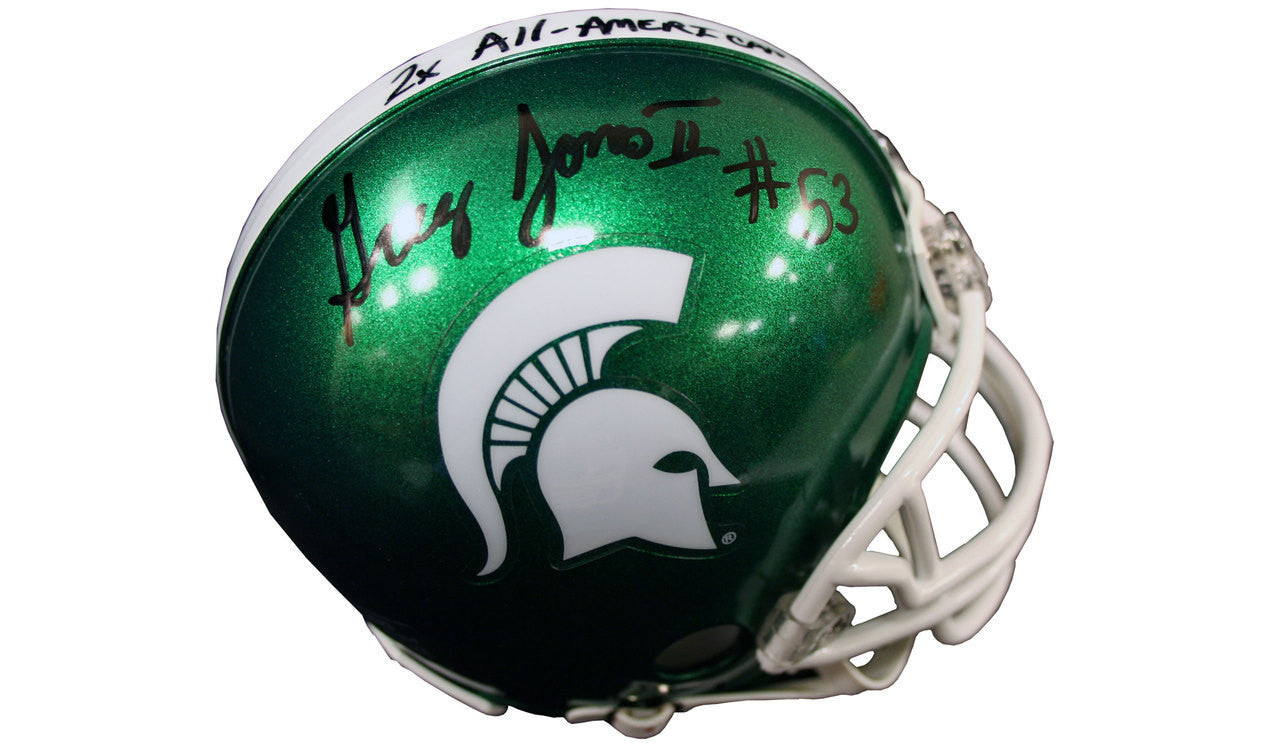 Greg Jones Michigan State Spartans Autographed Mini Helmet