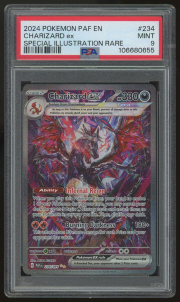2024 Pokemon Charizard ex Paldean Fates Special Illustration Rare #234 PSA 9 (B)