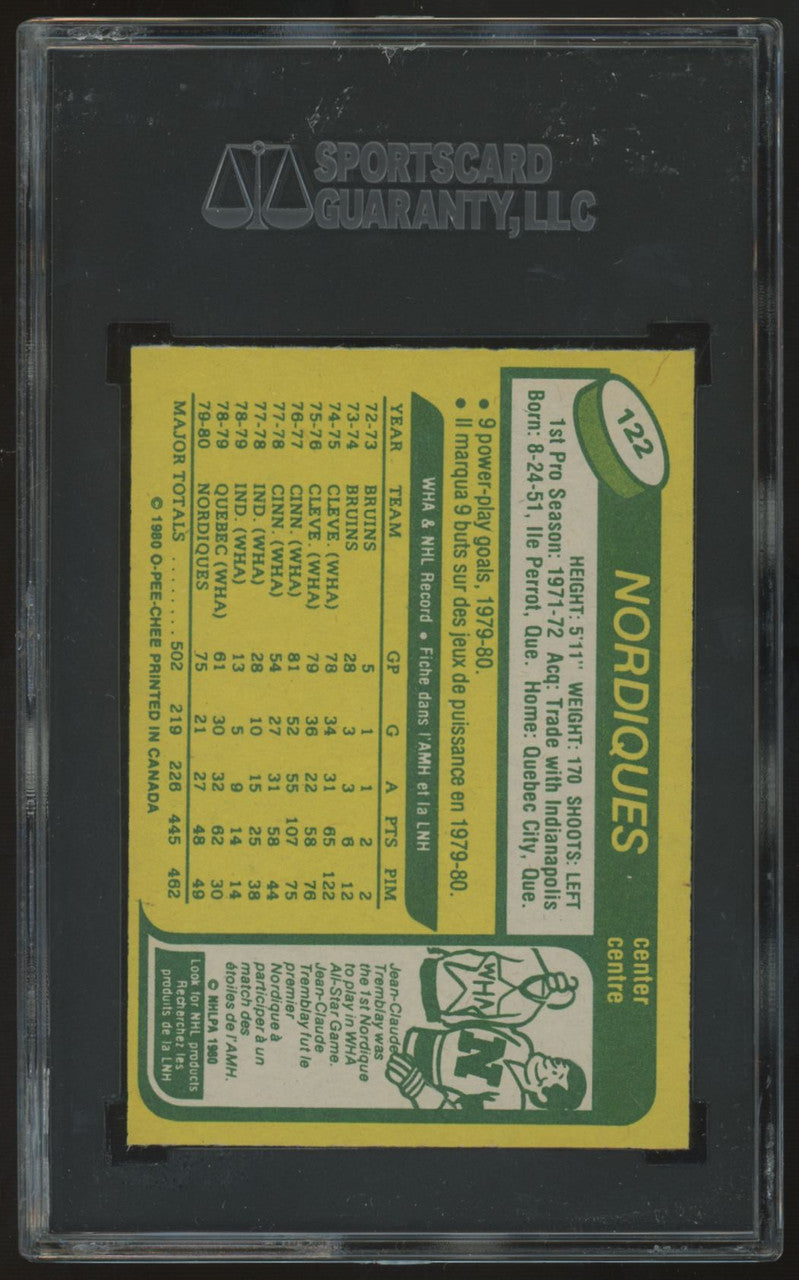 1980-81 O-Pee-Chee Rich Leduc #122 SGC 9