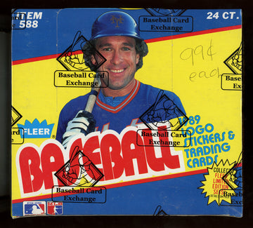 1989 Fleer Baseball Cello Pack Box BBCE Wrapped And Sealed