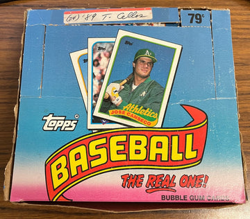 1989 Topps Baseball Cello Pack Box 24 Factory Sealed Packs