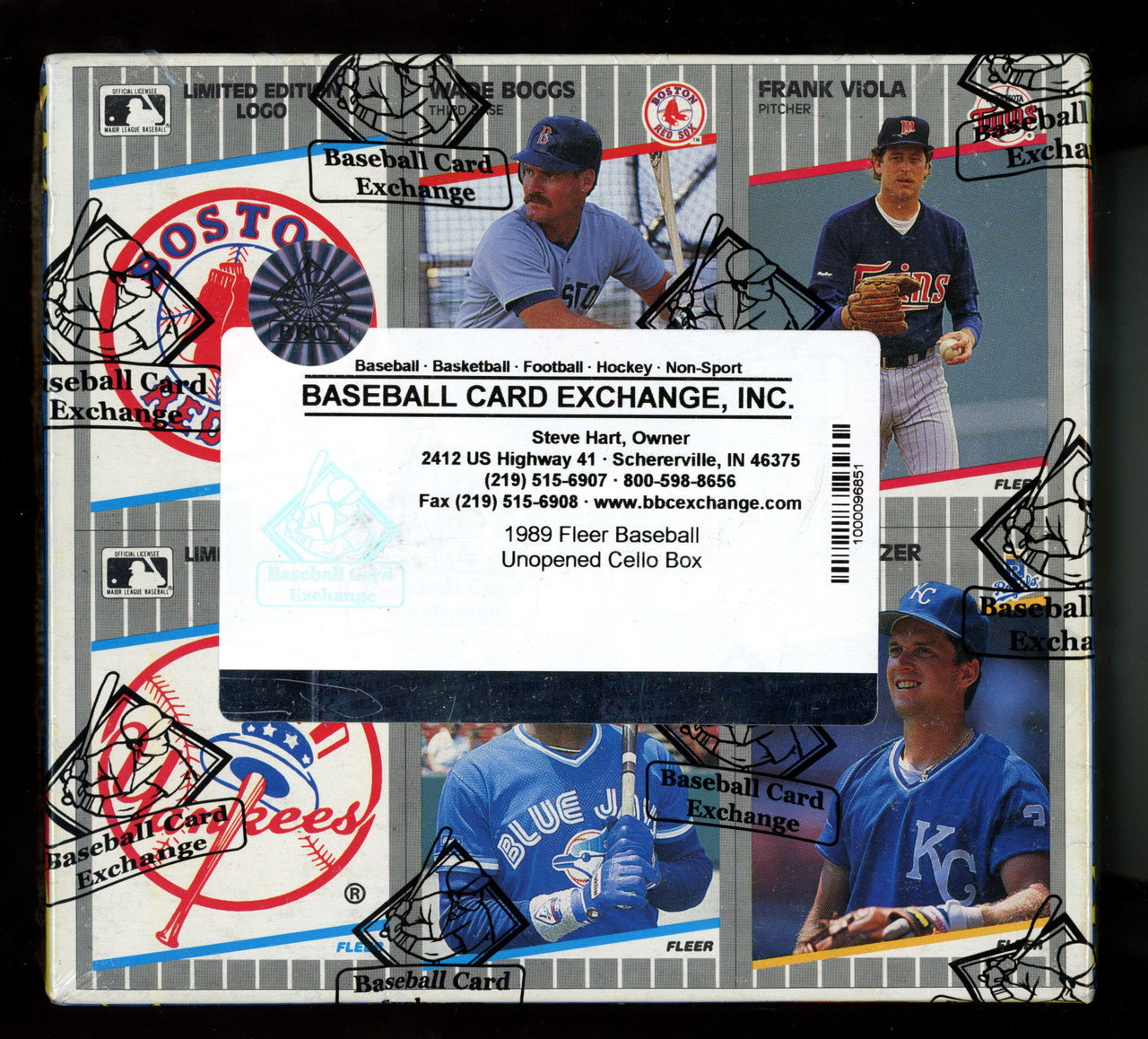 1989 Fleer Baseball Cello Pack Box BBCE Wrapped And Sealed