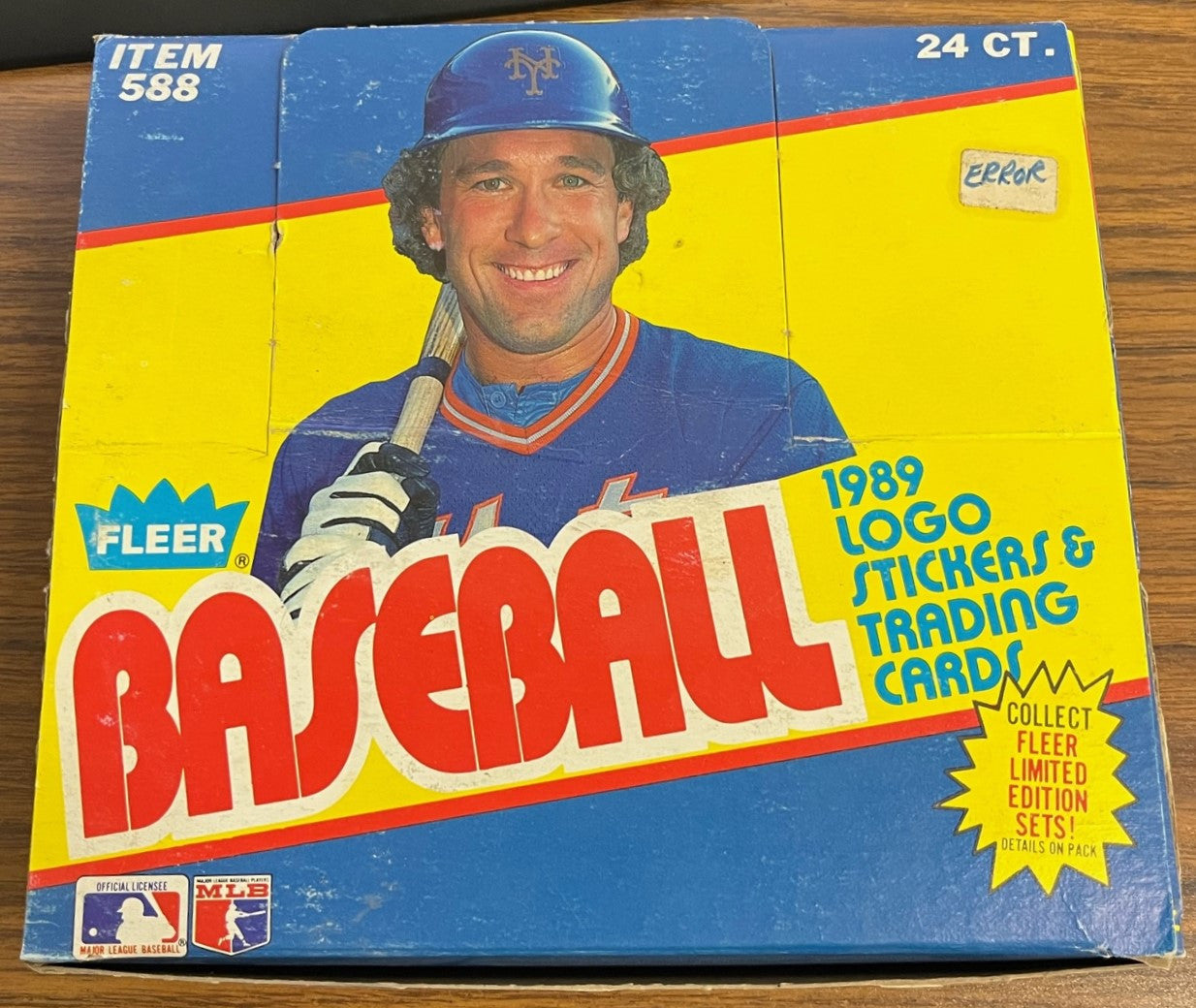 1989 Fleer Baseball Cello Pack Box