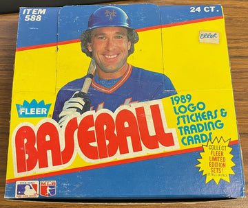 1989 Fleer Baseball Cello Pack Box