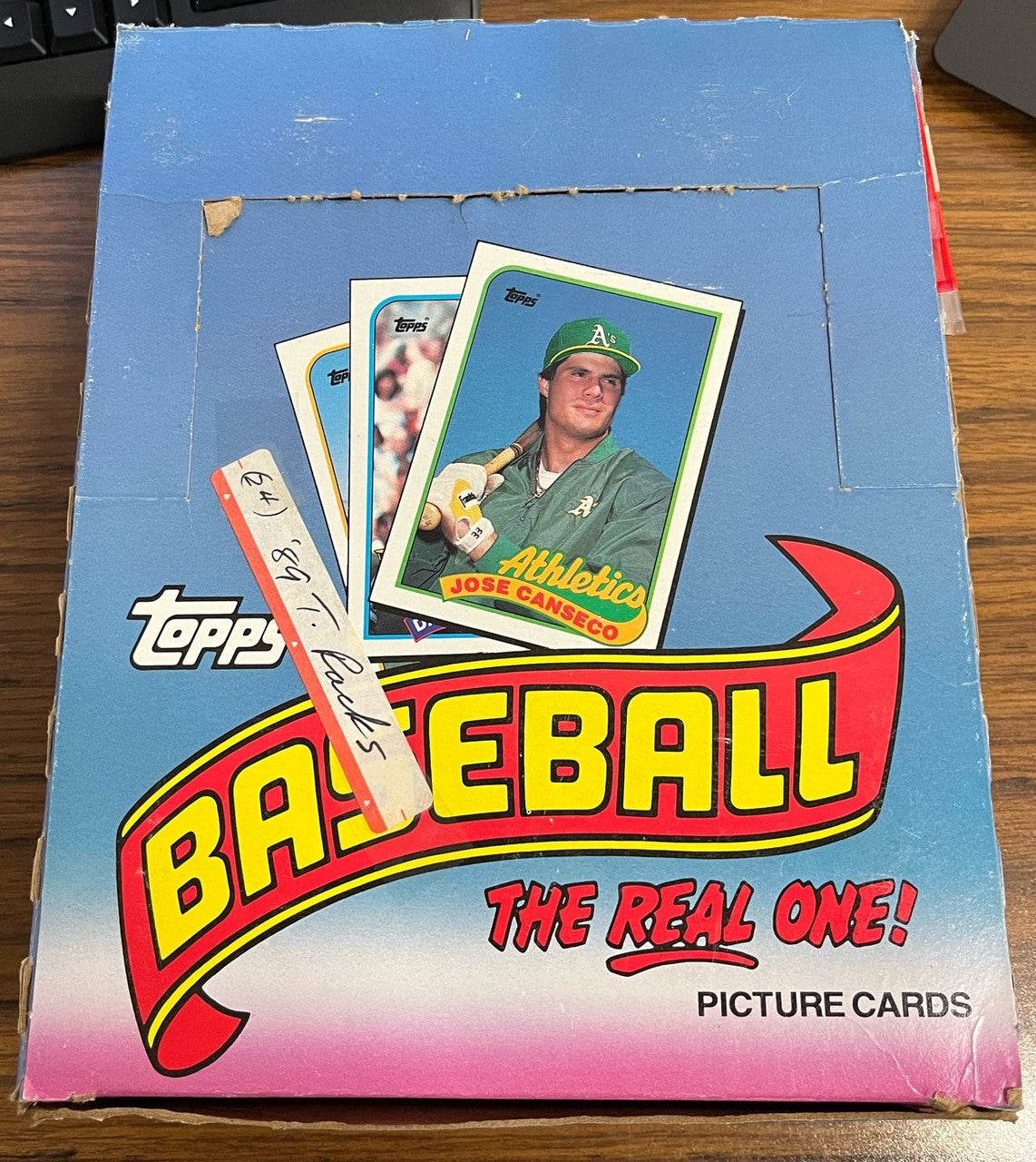 1989 Topps Baseball Rack Pack Box