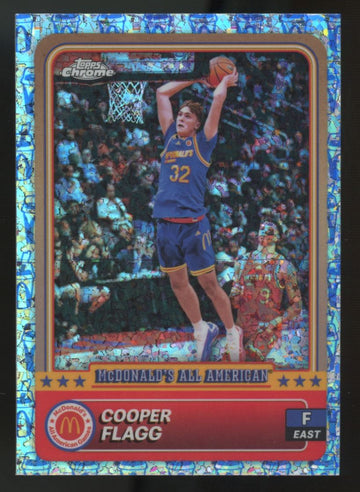 2024 Topps Chrome McDonald's All American Cooper Flagg McFlurry Refractor "A"