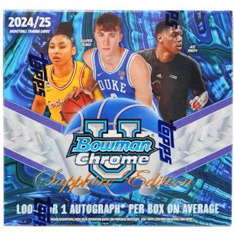 2024/25 Bowman University Chrome Basketball Sapphire Hobby Box