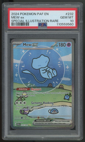 2024 Pokemon Mew ex Paldean Fates Special Illustration Rare #232 PSA 10 (C)