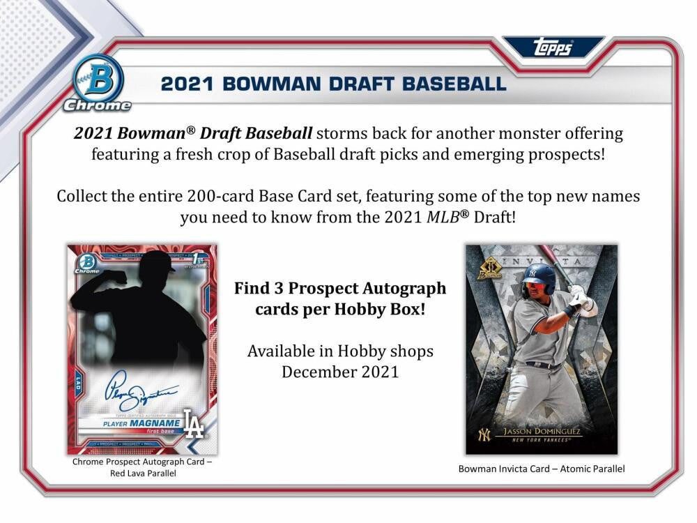 2021 Bowman Draft Baseball Hobby Jumbo Box