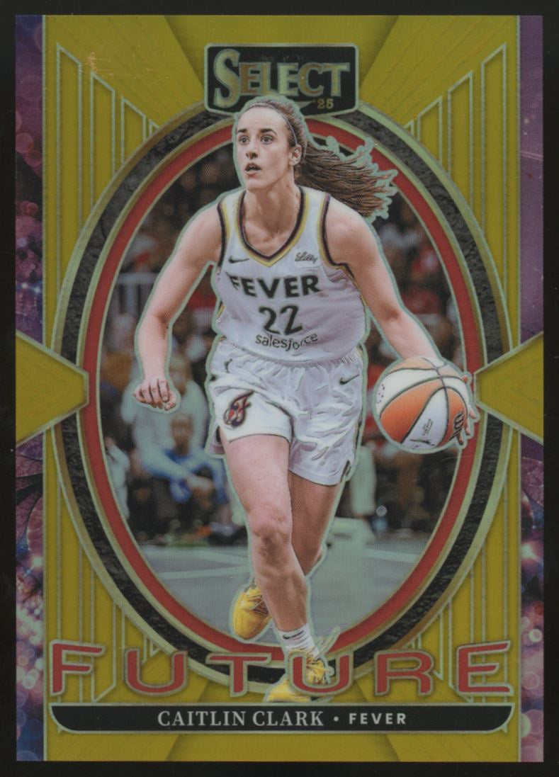 2025 Panini Select WNBA Caitlin Clark Future Gold Prizm /10 #5