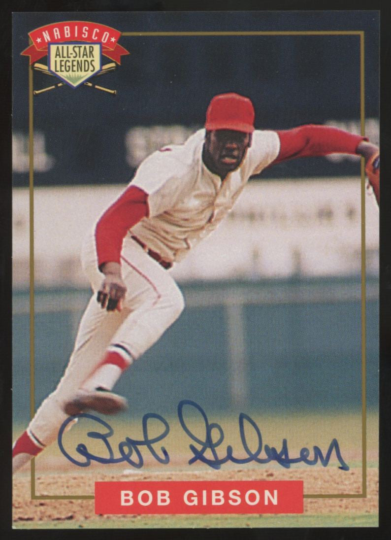 1994 Nabisco All-Star Legends Bob Gibson Auto With COA