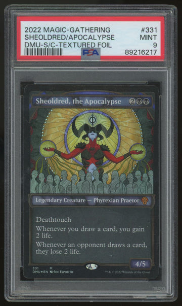 2022 Magic Sheoldred The Apocalypse Dominaria United Textured Foil #331 PSA 9