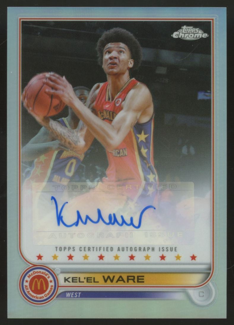 2022 Topps Chrome McDonald's All American Kel'el Ware Auto #CA-KW