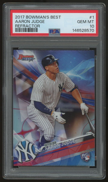 2017 Bowman's Best Aaron Judge RC Refractor #1 PSA 10