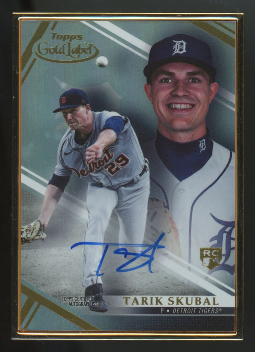 2021 Topps Gold Label Tarik Skubal RC Framed Auto #FA-TSK