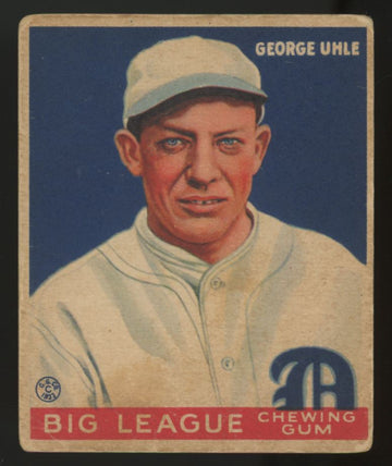 1933 Goudey George Uhle #100 Poor
