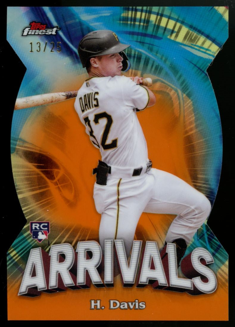 2024 Topps Finest Henry Davis RC Orange Arrivals Die-Cut /25 #A-4