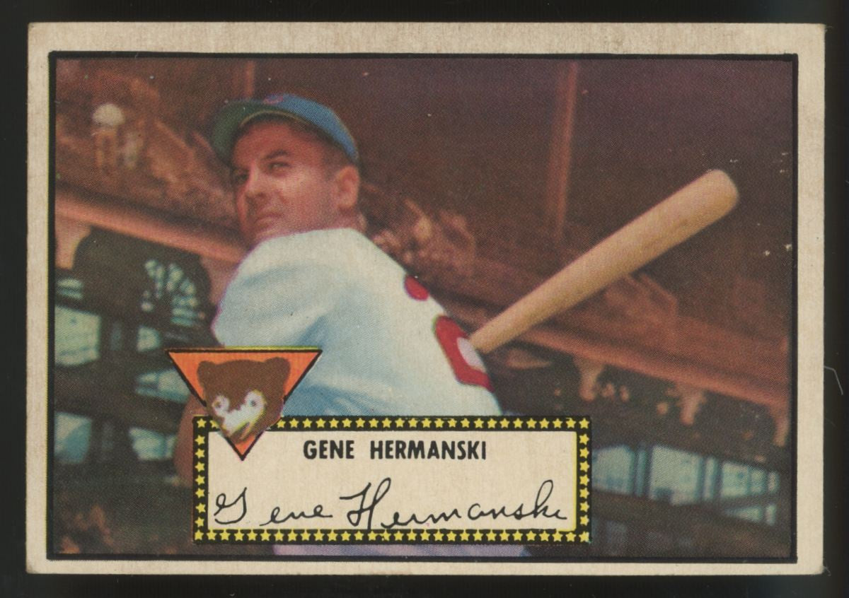 1952 Topps Gene Hermanski Black Back #16 VG