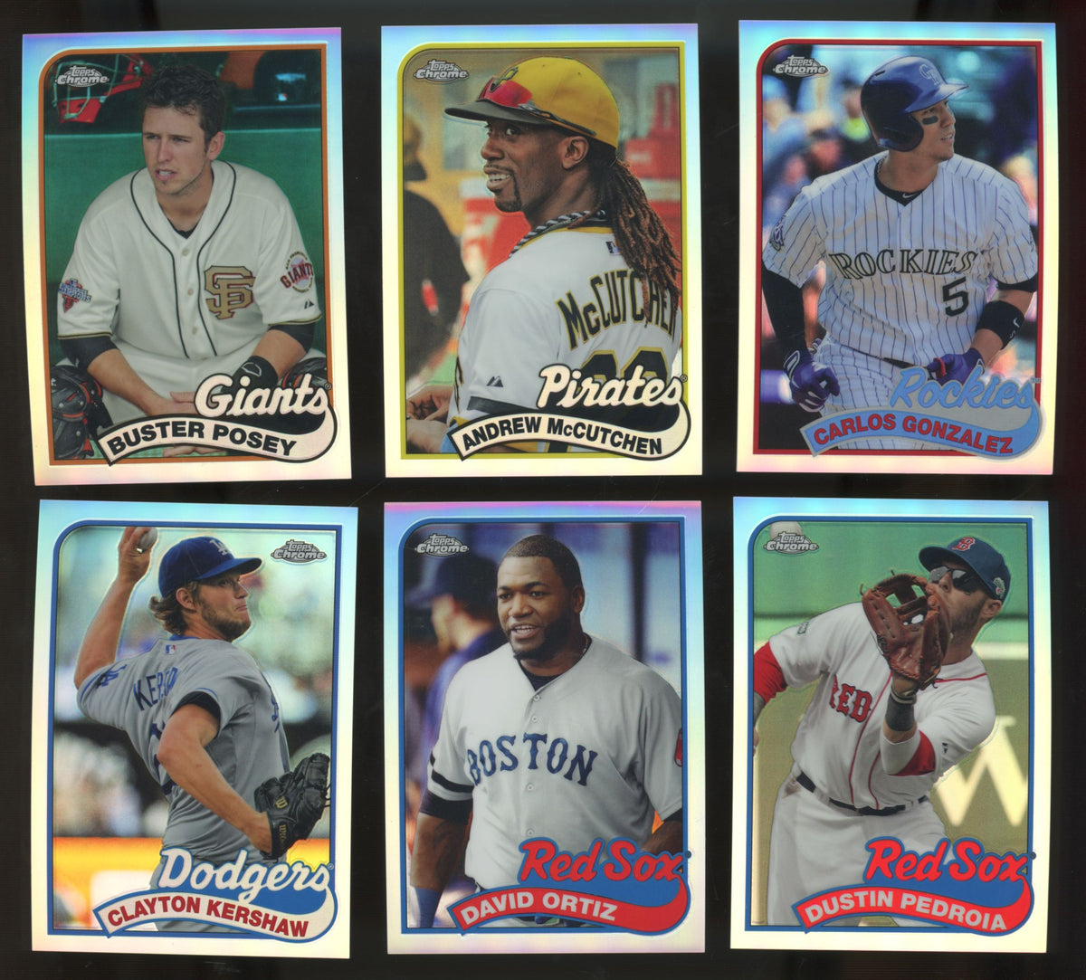 2014 Topps Chrome Refractor Complete Set (25/25)