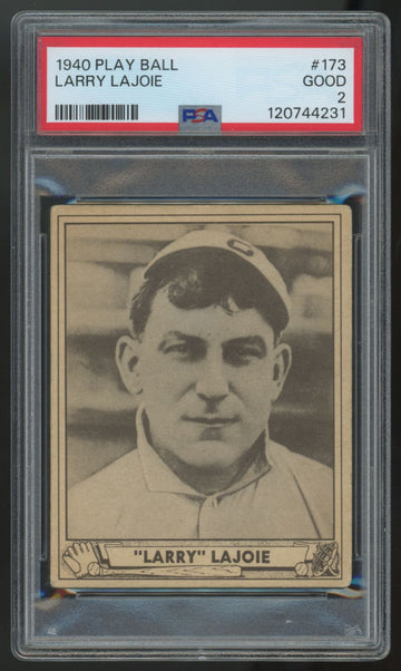 1940 Play Ball Napoleon "Larry" Lajoie #173 PSA 2