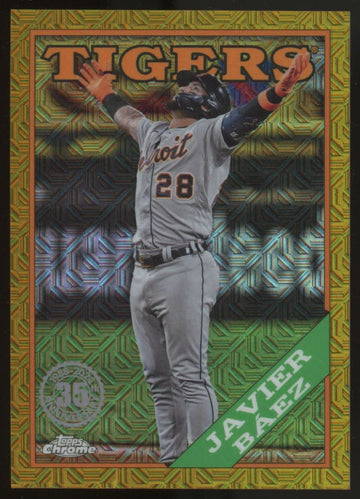 2023 Topps Chrome Silver Pack Javier Baez 1988 Gold Mojo /50 #T88C-70